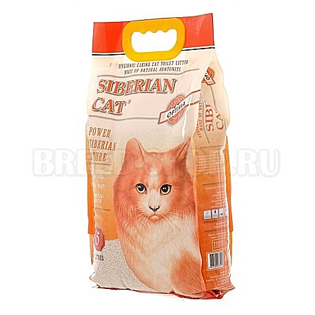 Сибирская кошка Оптима Комкующийся наполнитель 20кг