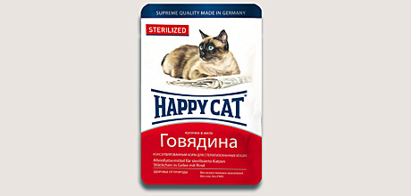 Happy Cat Говядина STERILIZED