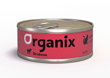 Organix Консервы с ягнёнком для кошек 100гр