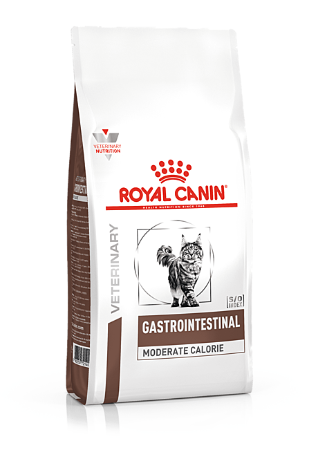 Royal Canin Gastrointestinal Moderate Calorie GIM 35 Feline Корм сухой для кошек при расстройствах пищеварения, 0,4 кг