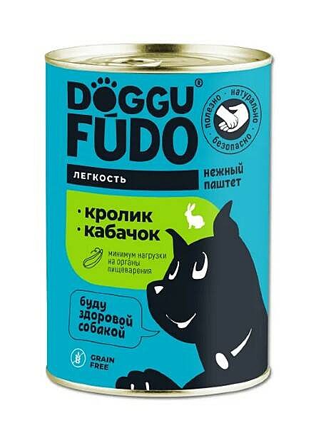 Doggufudo. NO GRAIN. Кролик с кабачком 400 г