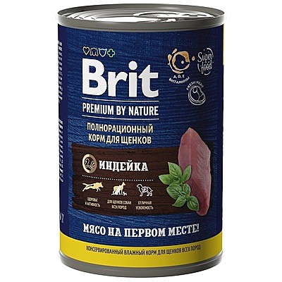 Brit консервы с индейкой для собак