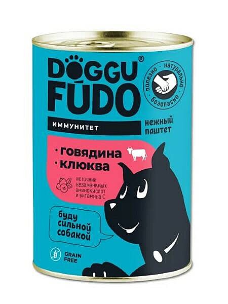 Doggufudo. NO GRAIN. Говядина с клюквой 400 г