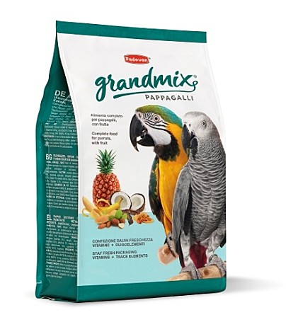 GRANDMIX PAPPAGALLIКомплексный корм для крупных попугаев (амазон, жако, какаду, ара) 2кг