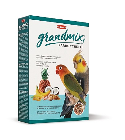 GRANDMIX PARROCCHETTIКомплексный корм для средних попугаев (неразлучники, кареллы) 800гр