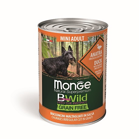 Monge (Монж) BWild Dog GRAIN FREE Mini Adult Anatra