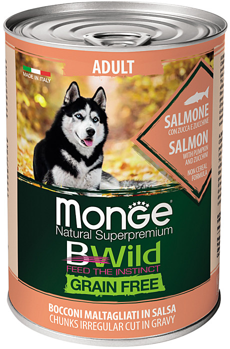 Monge (Монж) BWild Dog GRAIN FREE All Breeds Adult Salmone