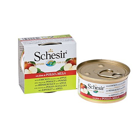 Schesir (Шезир) для кошек с цыпленком и яблоком — 75 гр