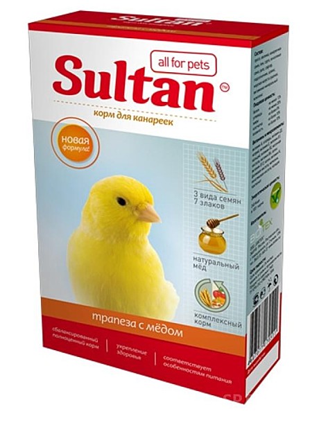 Sultan (Султан) «Полноценная трапеза с мёдом» для канареек 500г