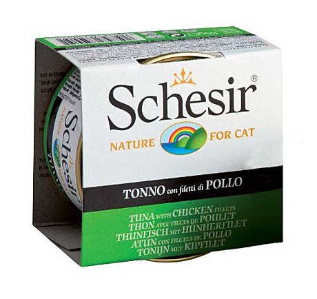 Schesir (Шезир) для кошек с тунцом и цыпленком — 85 гр