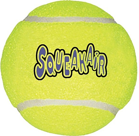 Игрушка Kong Air Dog Squeaker Ball Мячик теннисный очень большой для собак 11 см 