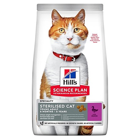Hill’s Science Plan Sterilised Cat корм для молодых кошек от 6 месяцев до 6 лет 0.3 кг (тунец)