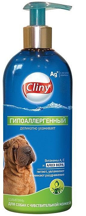 Шампунь Cliny для собак с чувствительной кожей гипоаллергенный 