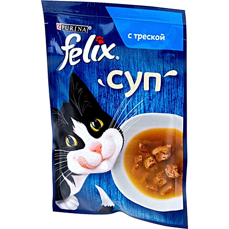 felix суп с треской, пауч, 48г