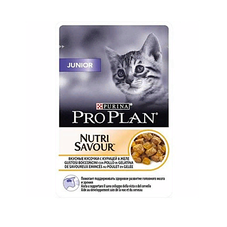 Purina Pro Plan Junior, курица, пауч, 85 г