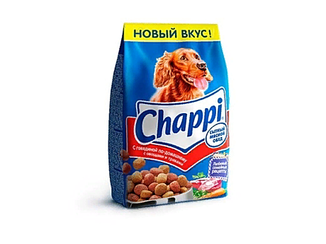 Chappi для собак с говядиной сытный мясной обед 15кг
