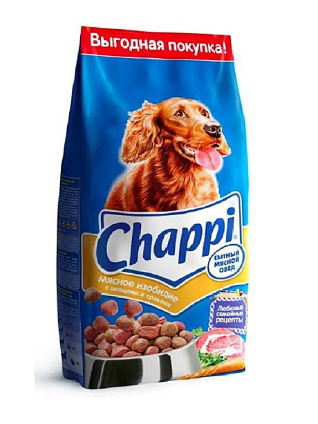 Chappi для собак мясное изобилие сытный мясной обед