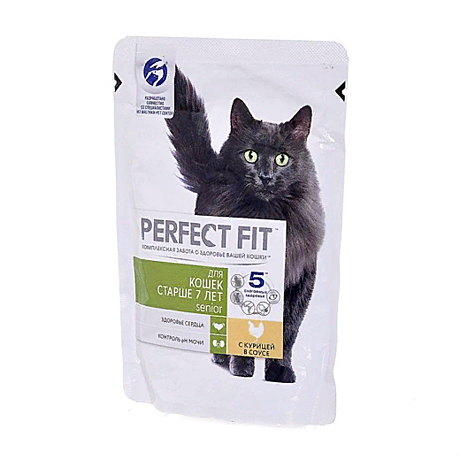 Perfect Fit Perfect Fit паучи для кошек старше 7 лет, PERFECT FIT pouch Senior 24*85g