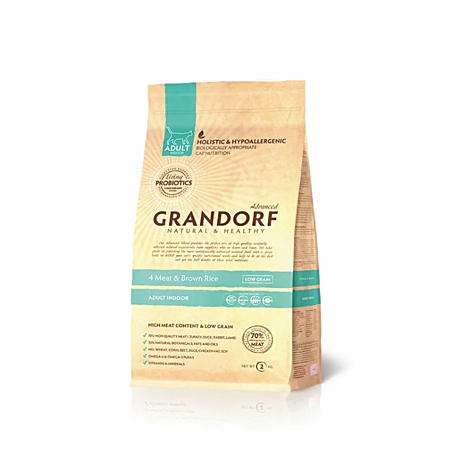 Grandorf Cat 4 Meat & Brown Rice INDOOR 100г