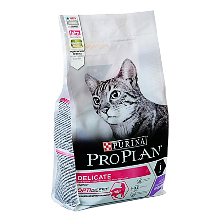 Pro Plan Delicate для кошек с чувствительным пищеварением, индейка 100г