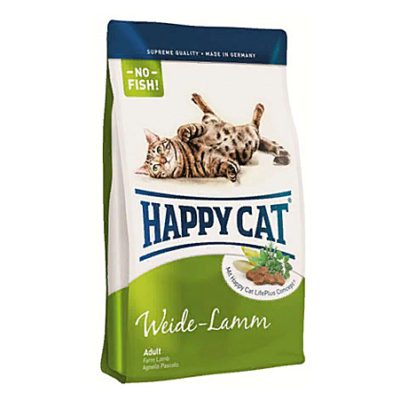 Корм Happy cat для кошек с ягненком, Adult Mit Weide-Lamm