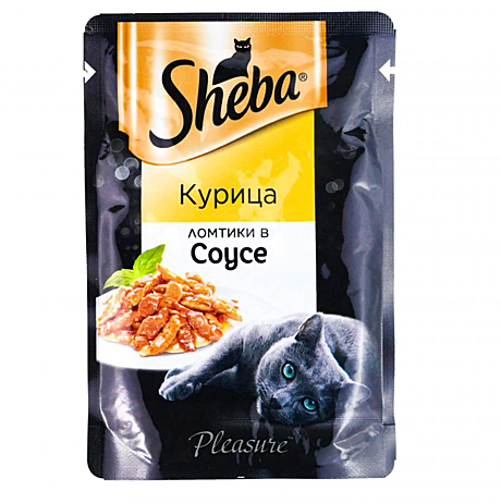 SHEBA® ЛОМТИКИ В СОУСЕ Курица