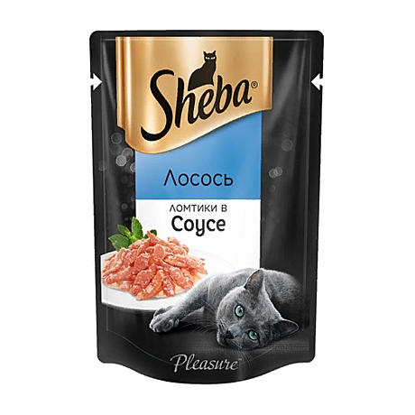 SHEBA® ЛОМТИКИ В СОУСЕ Лосось