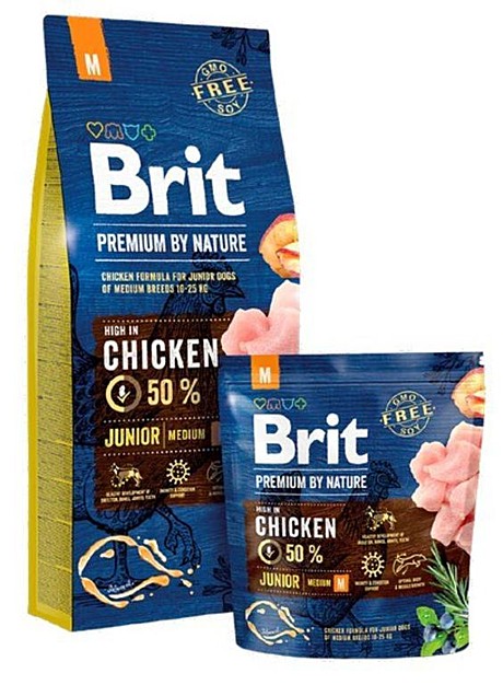 Brit Premium (Брит Премиум) Junior M 15кг