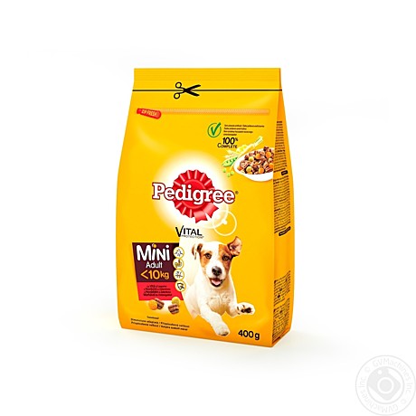 PEDIGREE® для взрослых собак маленьких пород, полнорационный корм с говядиной 100г