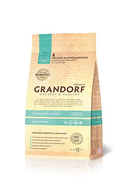 Grandorf Cat(0.4 кг) 4 Meat & Brown Rice INDOOR