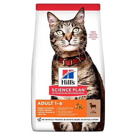 Hill’s Science Plan Optimal Care корм для кошек от 1 до 6 лет 0.3 кг (ягненок)