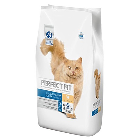 Perfect Fit Корм Perfect Fit сухой корм для домашних кошек, с курицей 650гр