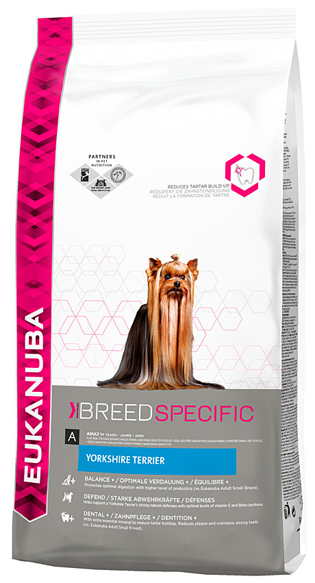 Сухой корм Eukanuba Breed Specific для собак породы Йоркширский терьер 1кг