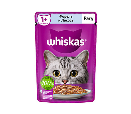 Whiskas Рагу с форель-лосось 75 г.