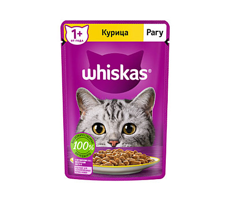 Whiskas Рагу с курицей 75 г.