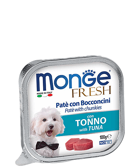 Monge PATE e BOCCONCINI con TONNO Нежный паштет из тунца 100гр