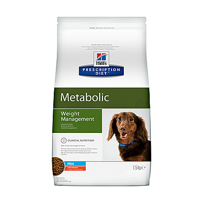 Hill's Prescription Diet metabolic Mini сухой диетический, для собак мелких пород, способствует снижению и контролю веса, с курицей 1кг