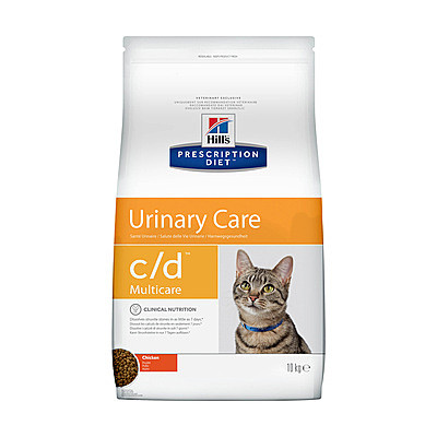 Hill's Prescription Diet c/d Multicare Urinary Care сухой диетический, для кошек при профилактике цистита и мочекаменной болезни (МКБ), с курицей 1,5кг