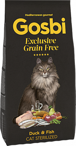 GOSBI CAT EXCLUSIVE GRAIN FREE STERILIZED DUCK & FISH 2 кг