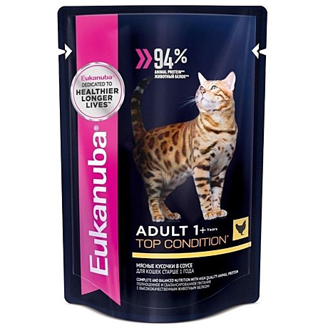 Eukanuba Adult Top Condition для взрослых кошек курица