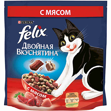 Корм сухой для кошек Felix 