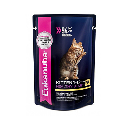 Паучи Eukanuba Kitten Healthy Start для котят