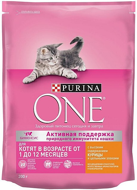 Сухой корм PURINA ONE Junior для котят 200гр