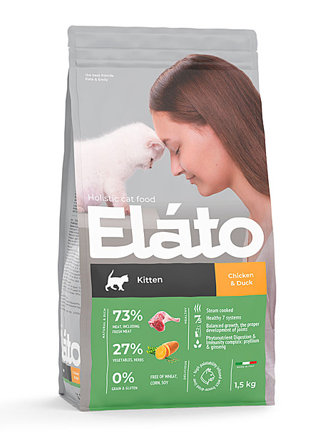 Elato Holistic Kitten Chicken & Duck 1,5кг