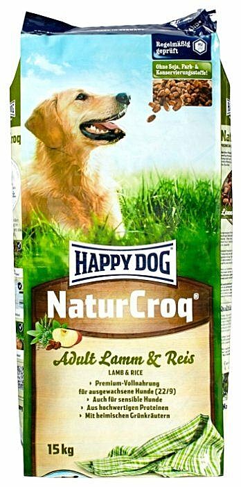 Happy dog (Хэппи Дог) для собак с ягненком и рисом, Natur Croq Lamm&Reis 15кг