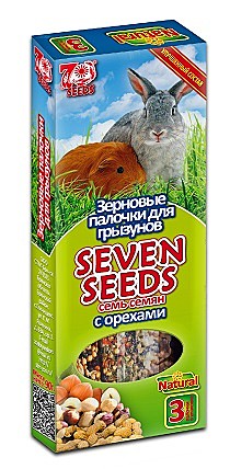 Палочки для грызунов Seven Seeds с орехом 3шт