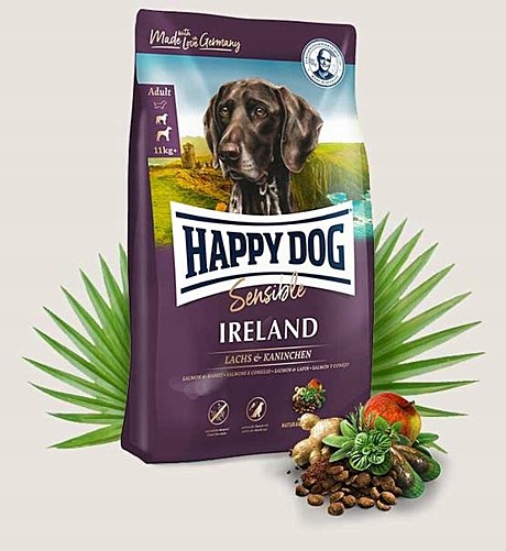 Happy Dog Supreme Sensible Ireland ирландский лосось и кролик 12,5кг