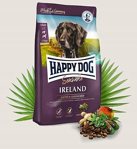 Happy Dog Supreme Sensible Ireland ирландский лосось и кролик 12,5кг