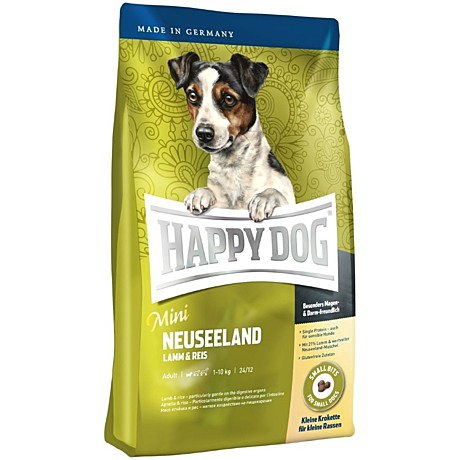 Happy Dog (Хэппи Дог) Supreme Mini Neuseeland новозеландский ягненок и рис для мини пород собак 4кг