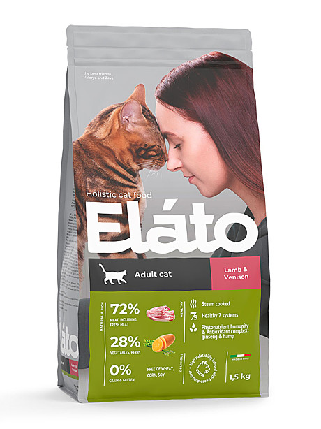 Elato Holistic Adult Сat Lamb & Venison 300гр